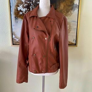 Yoki synthetic rust color jacket